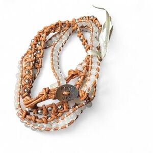 Bindy Leather Wrap Bracelet